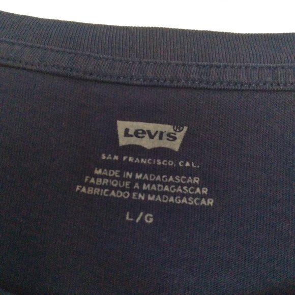 Levi two horse L blue and white graphic relaxed fitting tee - Picture 3 of 3